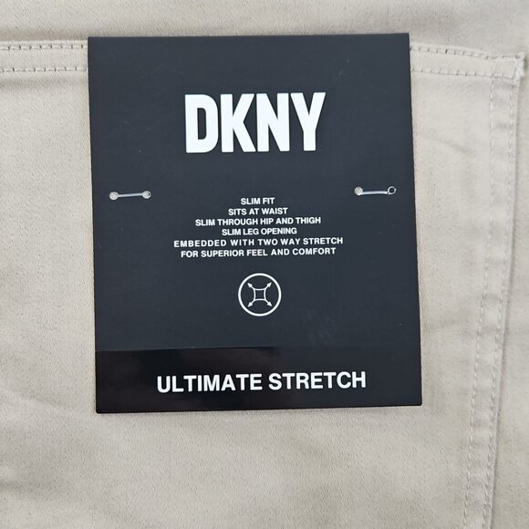 NEW DKNY Stanton Jeans Men's 38x30 Tan Ultimate Stretch Denim Slim Tapered NWT - Picture 14 of 16